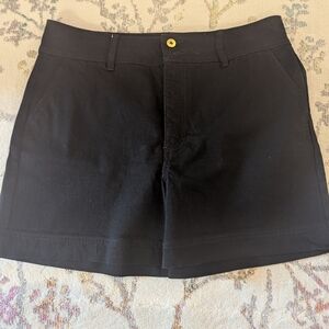 NWT INC high-rise black denim shorts size 16/33
